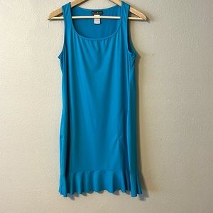 Tommy Bahama Pearls Scoop Neck Tank Dress Turquoise size S